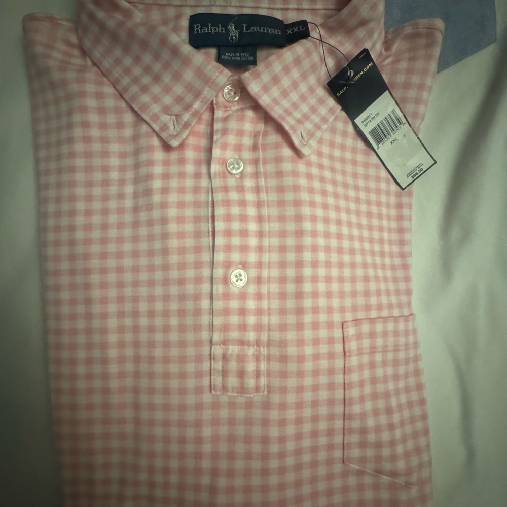 Ralph Lauren Pink Casual Button Down Shirt